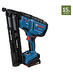 Bosch 18V Brushless 2 1/2&quot; 15-Gauge Finish Nailer + Bosch 18V 4.0Ah Battery Kit  $289 + Free Shipping