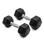 CAP Barbell Rubber-Coated Hex Dumbbells: 15-Lb Pair $24.97, 20-Lb Pair $32.97 &amp; More + Free S&amp;H w/ Walmart+ or on $35+