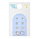 4-Pairs Time and Tru Goldtone Initial Letter Earring Set $1.05 + Free S&amp;H w/ Walmart+ or on $35+