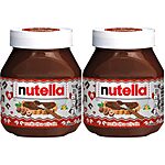 2-Pack 26.5oz. Nutella Chocolate Hazelnut Spread w/ Cocoa $9.15