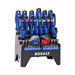 69-Piece Kobalt 6&quot; Magnetic Multi-Bit Combination Tip Screwdriver Set w/ Rack $29.98 + Free In-Store Pickup at Lowe's
