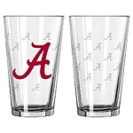 Target: NCAA College Logo Beer Pint Glass Set (2 Pack) Various Teams $9