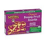 Add-on Item: 5-Count 0.8oz Annie's Grapes Galore Organic Bunny Fruit Snacks $1.90