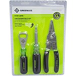 3-Piece Greenlee Electrician's Multi Tool Kit or Household Tool Set $13 at Lowe's w/ Free Store Pickup YMMV