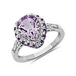 Blue Nile: Pear-Shaped Amethyst or Blue Topaz Ring &amp; More $95 + Free Shipping