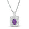 Zales: Extra 25% Off Select Clearance: Amethyst/Diamond Sterling Silver Pendant $23.70 &amp; More + Free Store Pickup