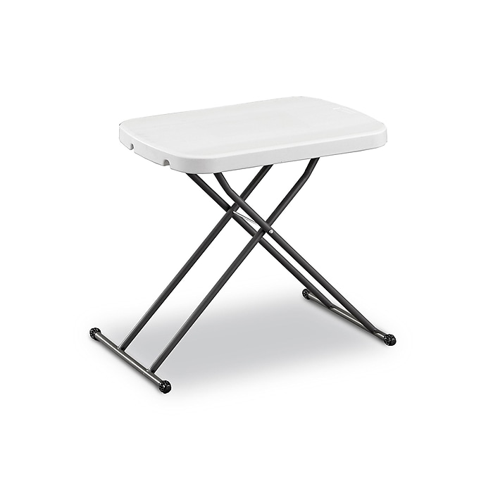 25.5"L x 17.8"W Staples Personal Folding Table (Gray)  $20 + Free Shipping
