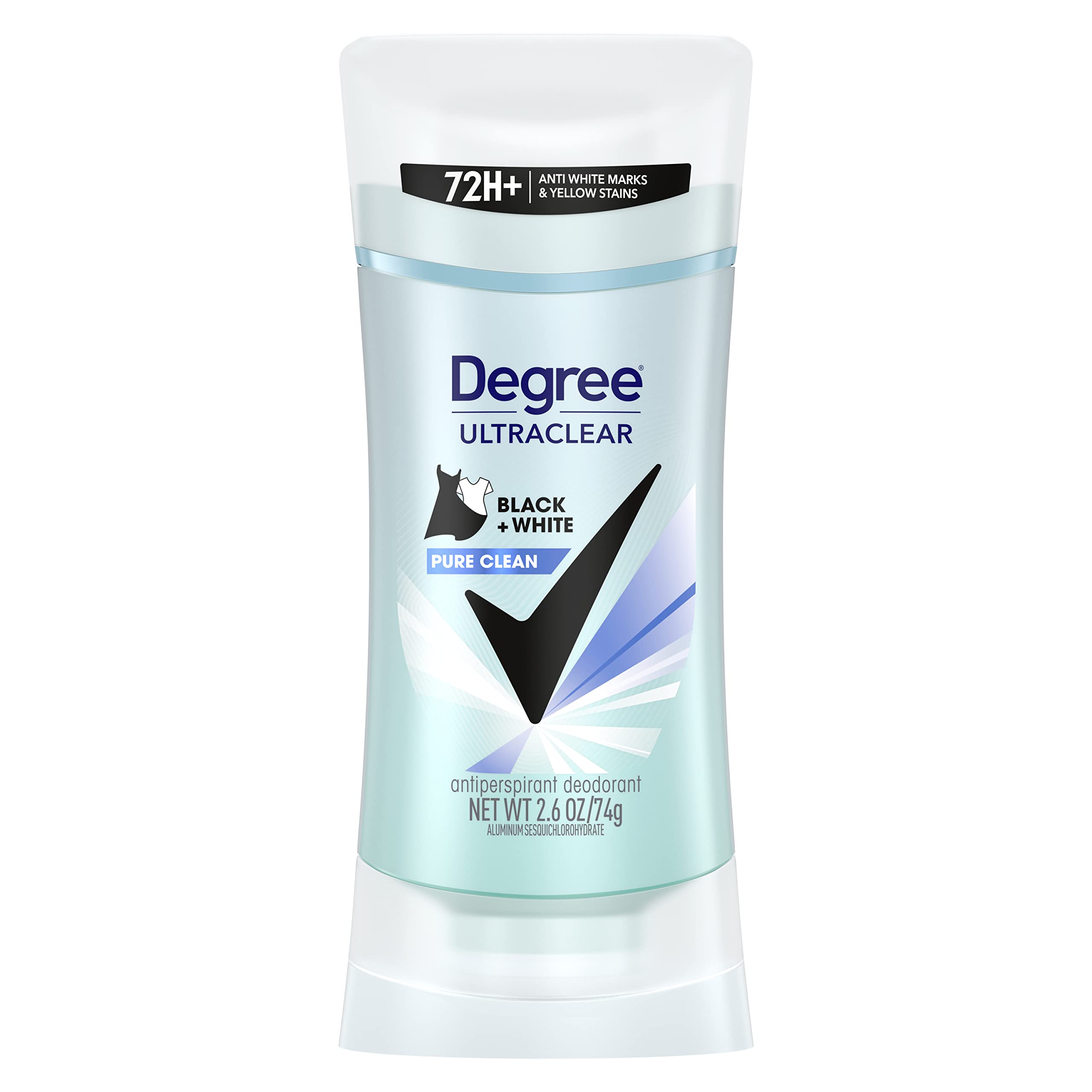 2.6-Oz Degree Ultraclear Antiperspirant Deodorant for Women (Pure Clean) $3 + Free Shipping w/ Prime or on $35+