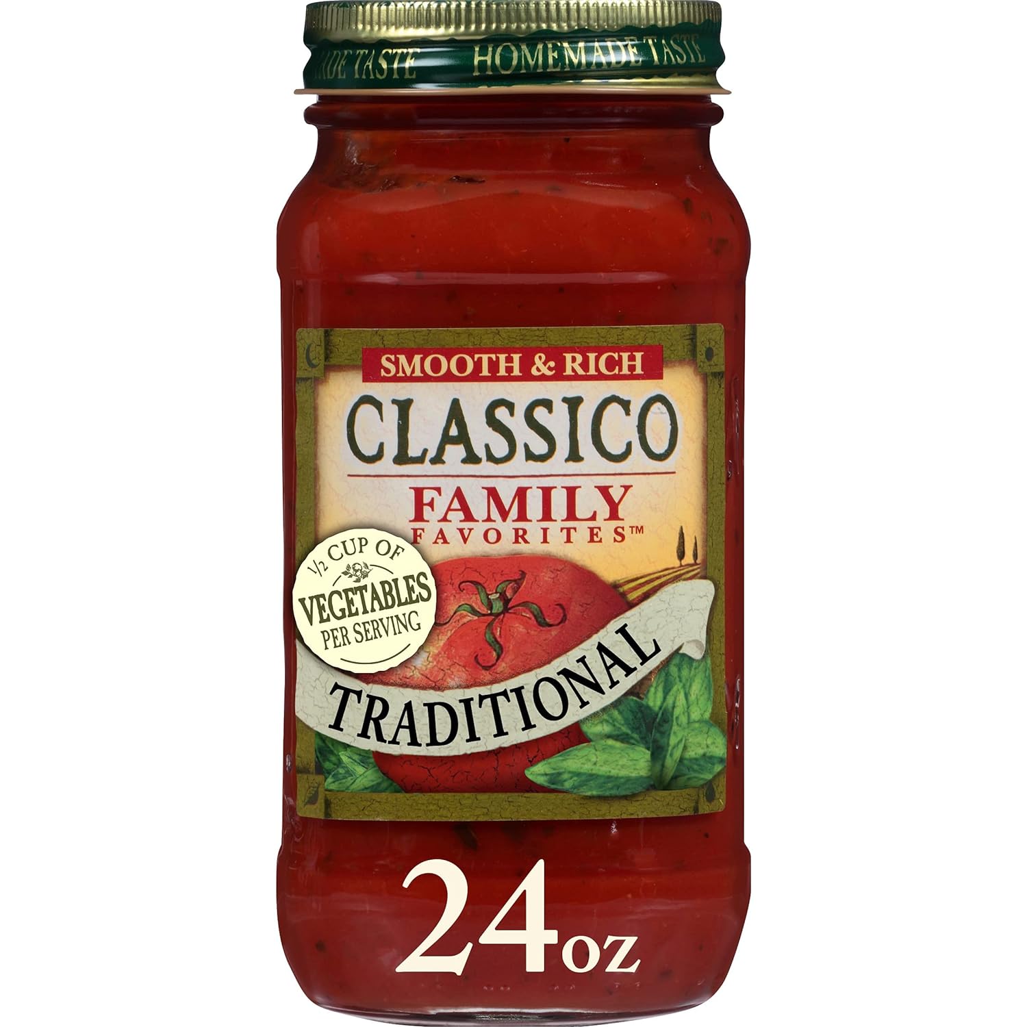 24-Oz Classico Family Favorites Traditional Pasta Sauce $2.05 w/ S&S + Free Shipping w/ Prime or $35+