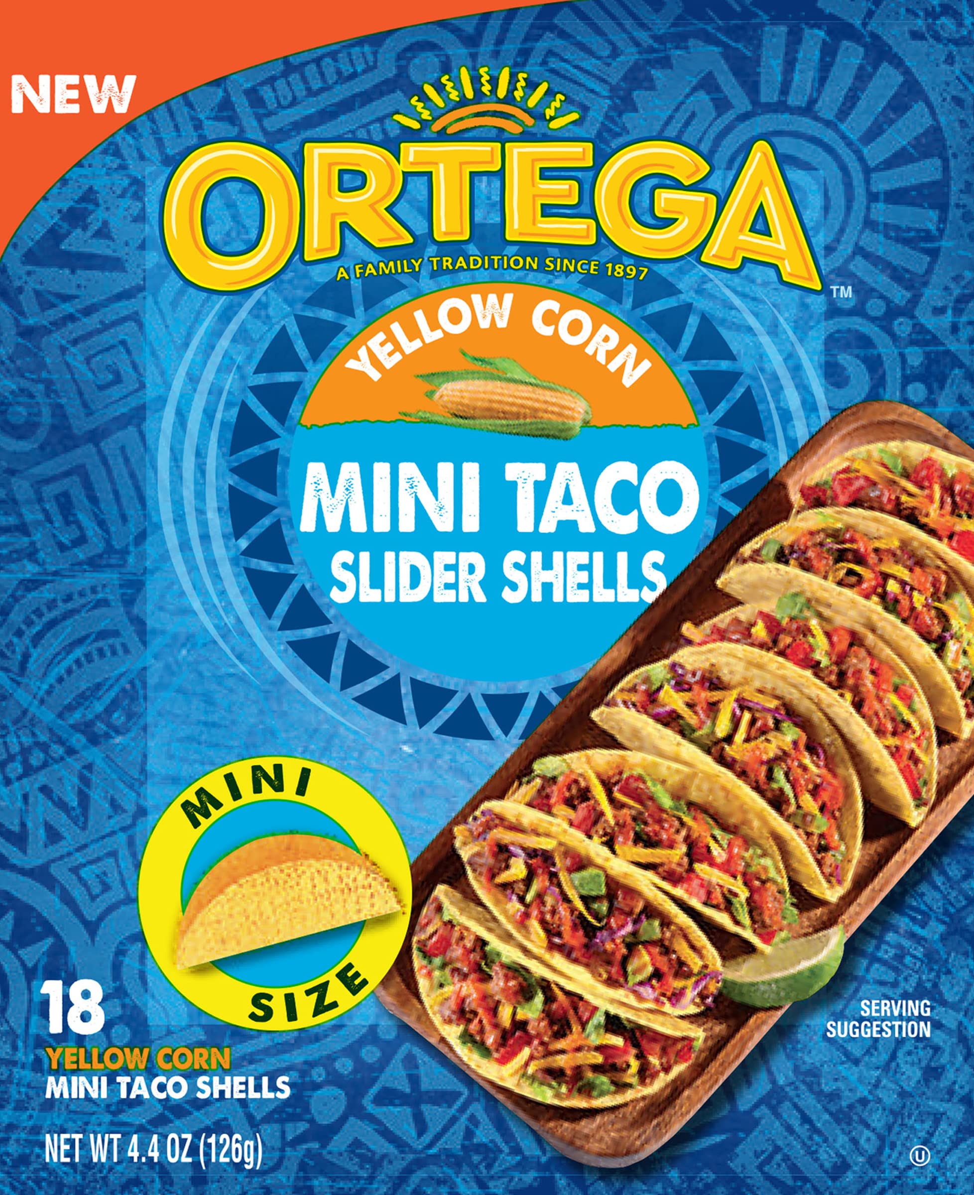 18-Count Ortega Mini Taco Slider Shells (Yellow Corn) $2.50 w/ S&S + Free Shipping w/ Prime or on $35+