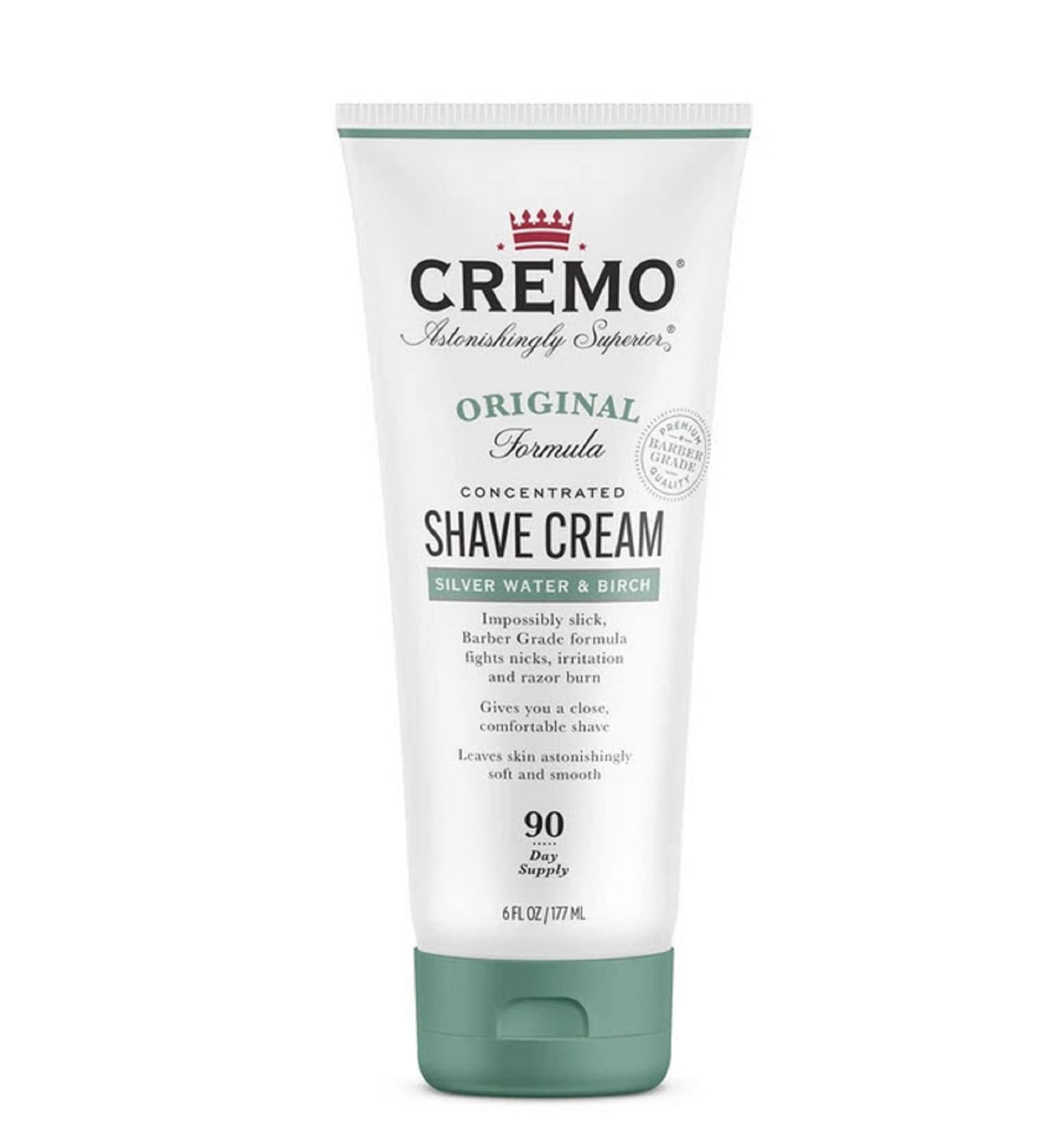 6-Oz Cremo Barber Grade Silver Water & Birch Shave Cream $3.59 w/ S&S + Free Shipping w/ Prime or on $35+