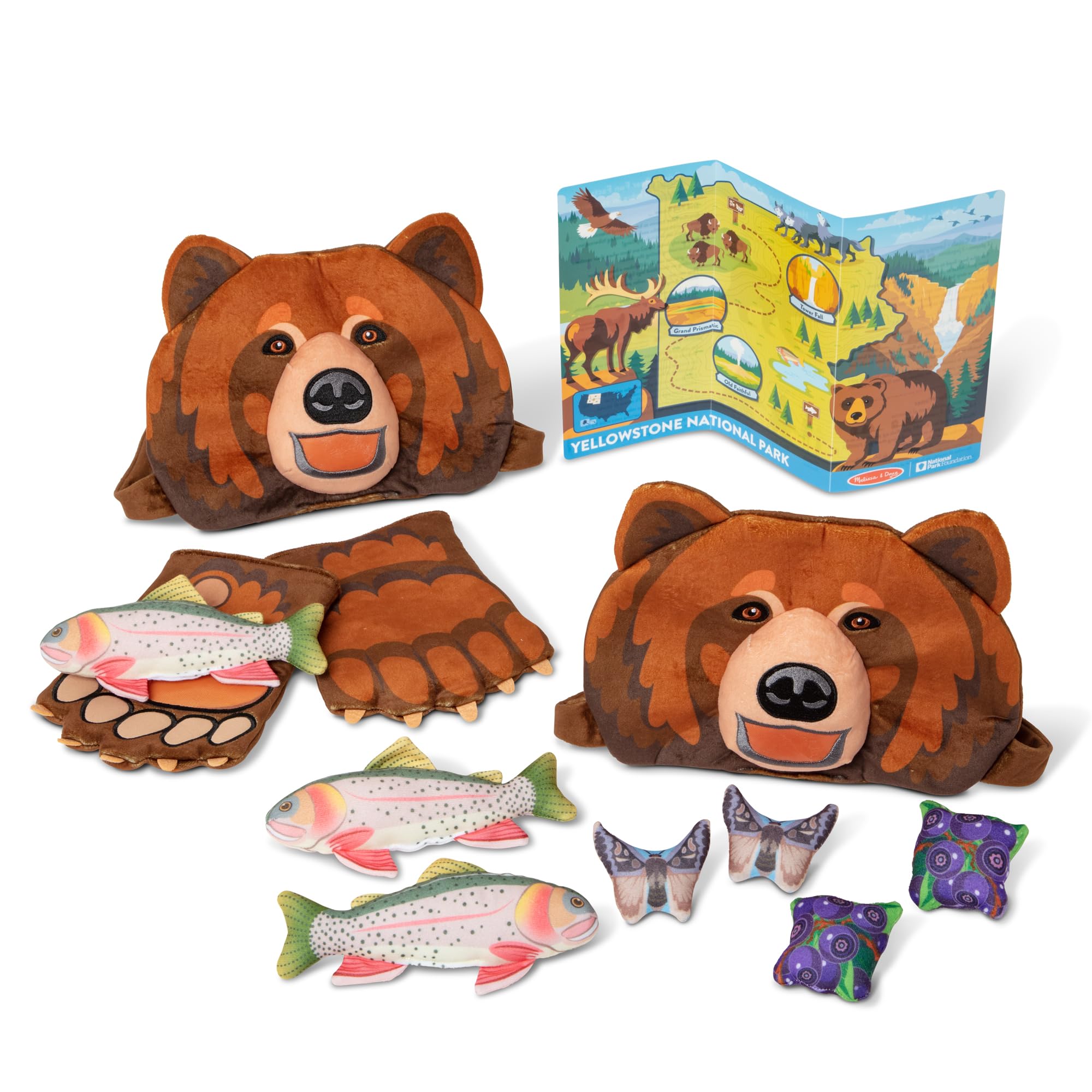 Melissa & Doug Yellowstone National Park Grizzly Bear Games Plushies $10 + Free Shipping w/ Prime or on $35+