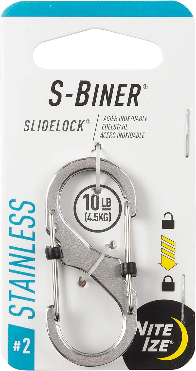 Nite Ize SlideLock Carabiner #2 (Stainless) or S-Biner SlideLock #2 Dual Carabiner (Stainless) $1.93 at REI w/ Free Store Pickup