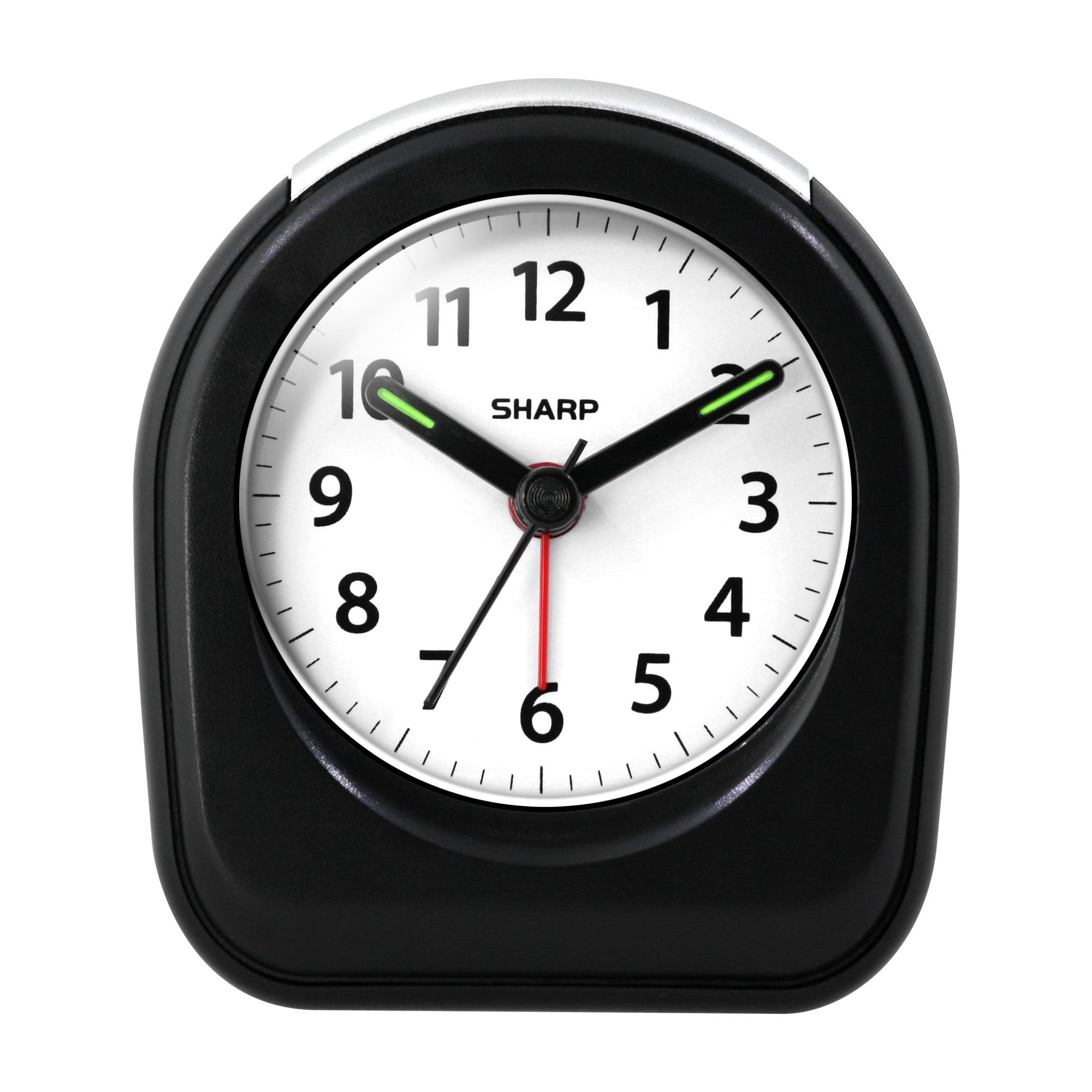 SHARP Quartz Analog Battery-Operated Travel Alarm Clock (Black) $4.55 at Walmart w/ Free Store Pickup (B&M only)