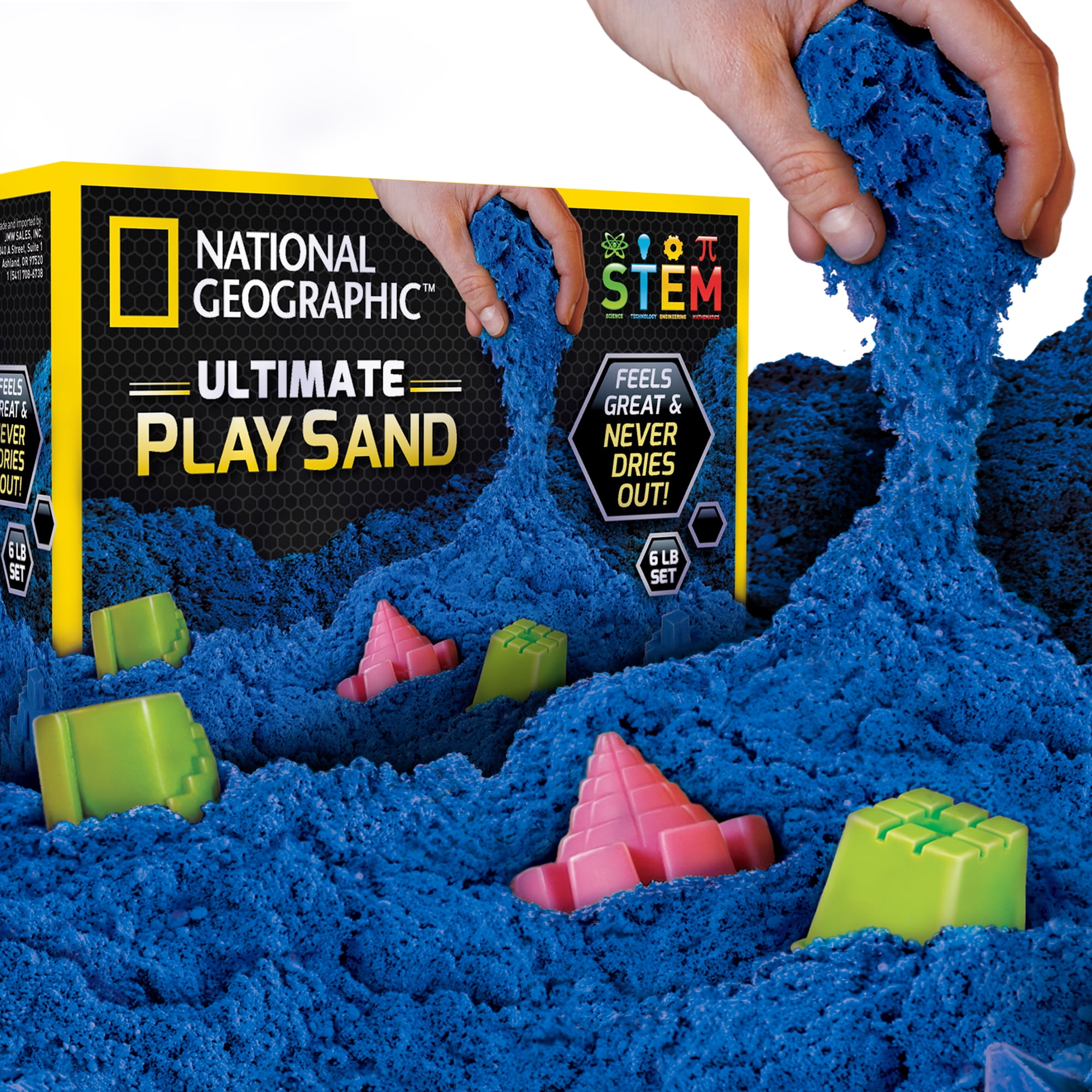 6-Lbs National Geographic Ultimate Blue Play Sand w/ 6 Castle Molds $9 + Free S&H w/ Walmart+ or $35+