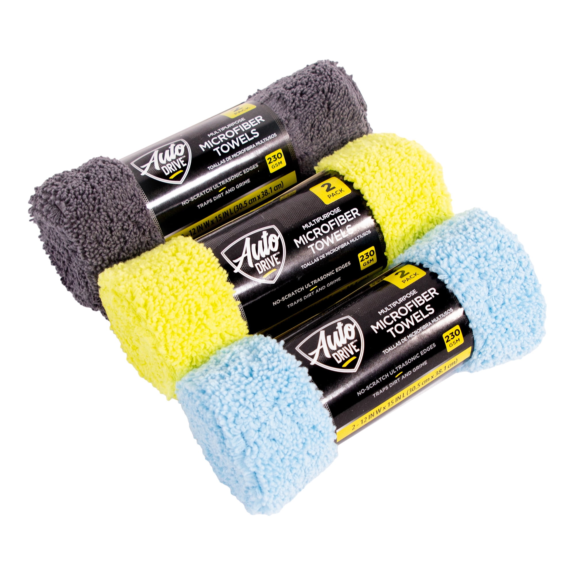 2-Pack Auto Drive Microfiber Multi-Purpose Cleaning Towel (Assorted Colors) $1.97 at Walmart w/ Free Store Pickup