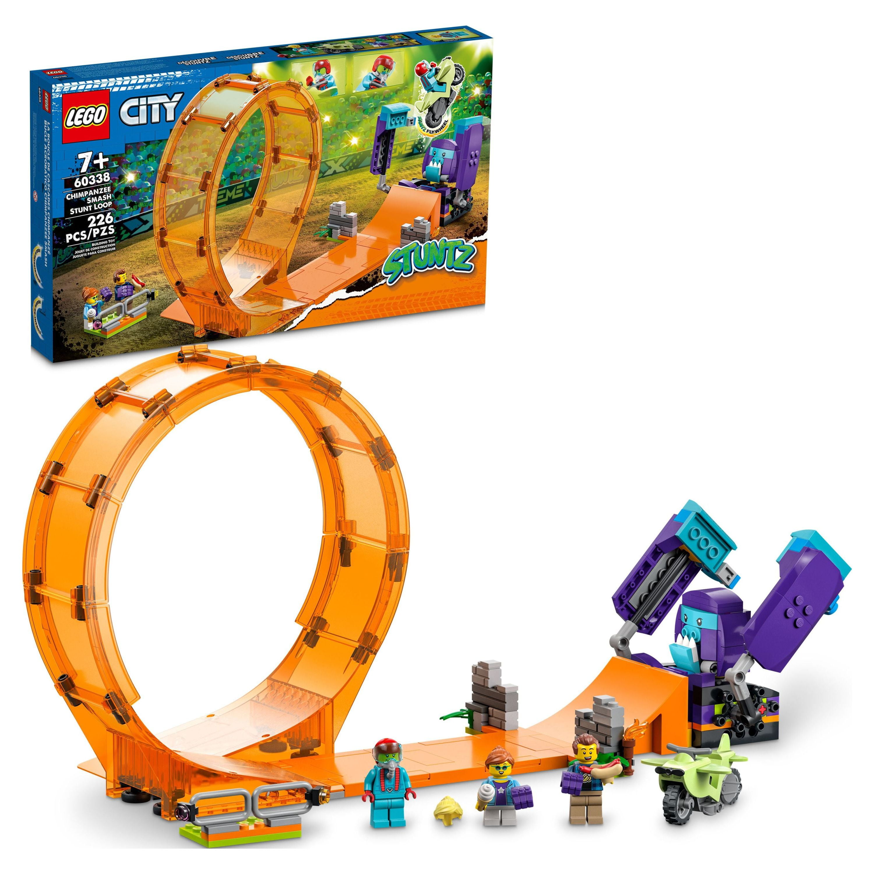 226-Piece LEGO City Stuntz Smashing Chimpanzee Stunt Loop Building Set $19.65 + Free Shipping w/ Walmart+ or on $35+