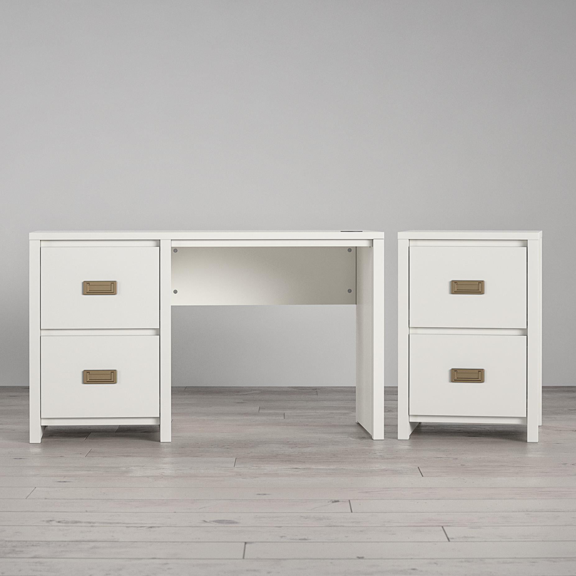 Little Seeds Monarch Hill Haven Desk & Nightstand Bundle (White) $100 + Free Shipping