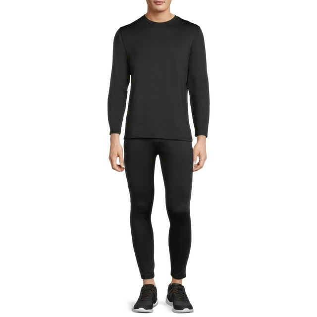 2-Piece Isotoner Men's Brushed Top and Pants Base Layer Set (Black) $7.25 + Free S&H w/ Walmart+ or $35+