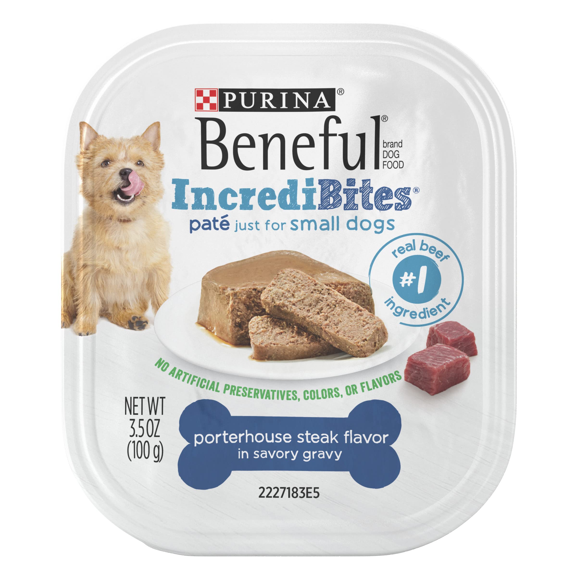 12-Pack 3.5-Oz Beneful IncrediBites Pate Wet Dog Food for Small Dogs (Porterhouse Steak) $11.85 w/ S&S + Free S&H w/ Prime or $35+