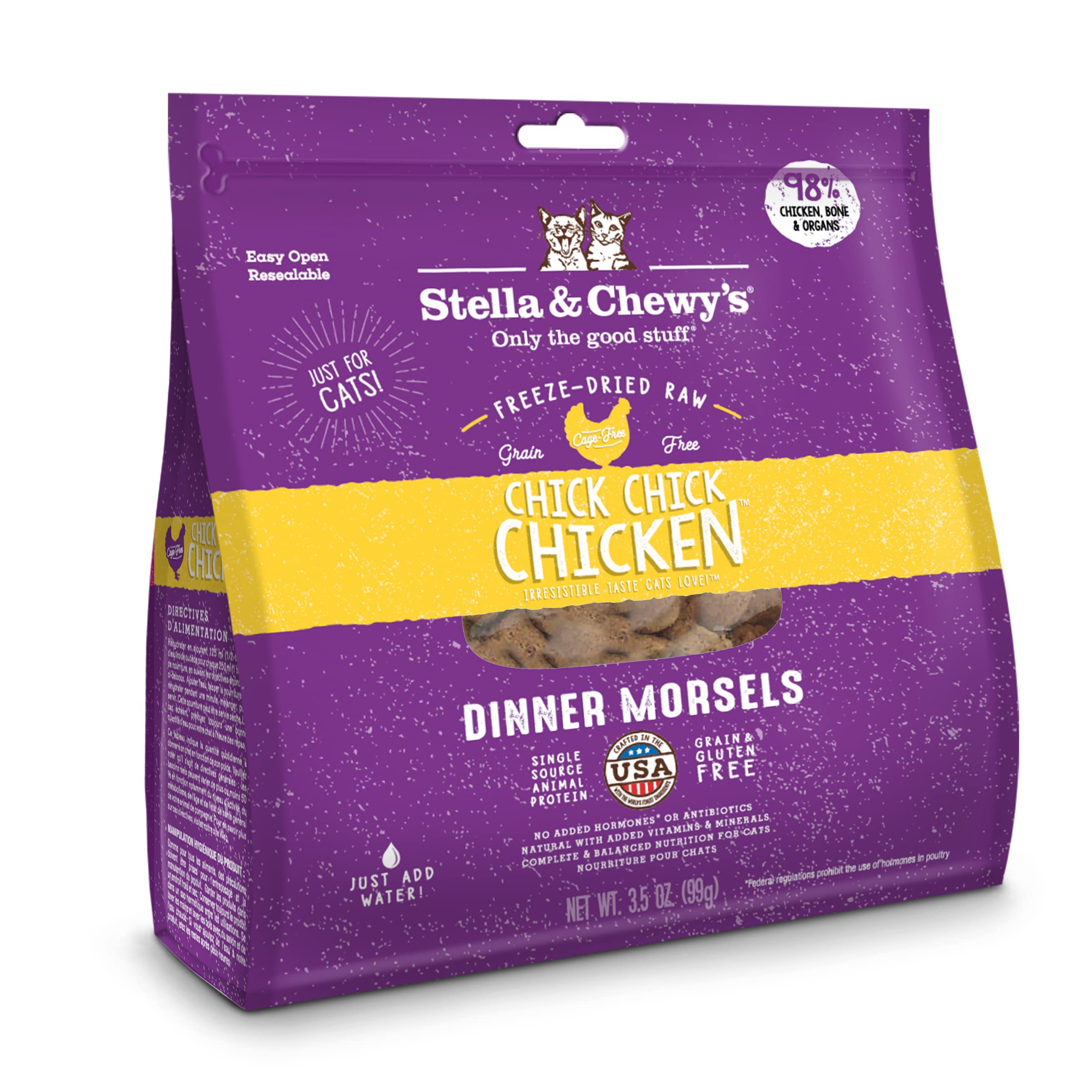 3.5-Oz Stella & Chewy's Freeze-Dried Raw Cat Dinner Morsels (Various Flavors) $7.30 w/ S&S + Free S&H w/ Prime or $35+