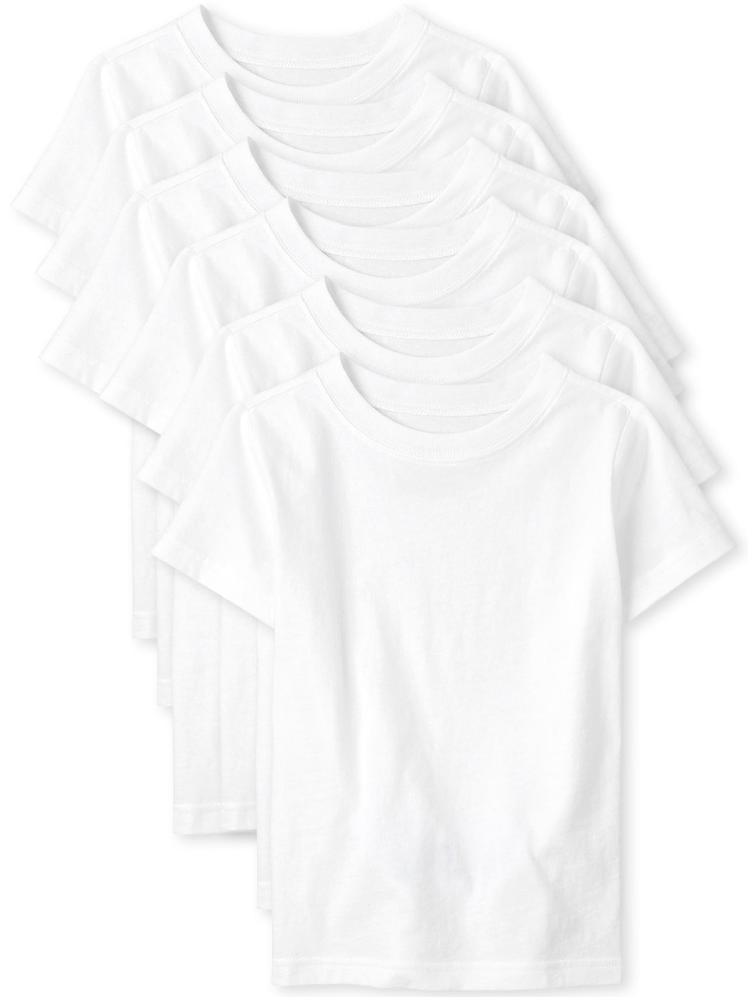 6-Pack The Children's Place Boys Short-Sleeve T-Shirts (White, Sizes XS-XXL) $15 + Free S&H w/ Walmart+ or $35+