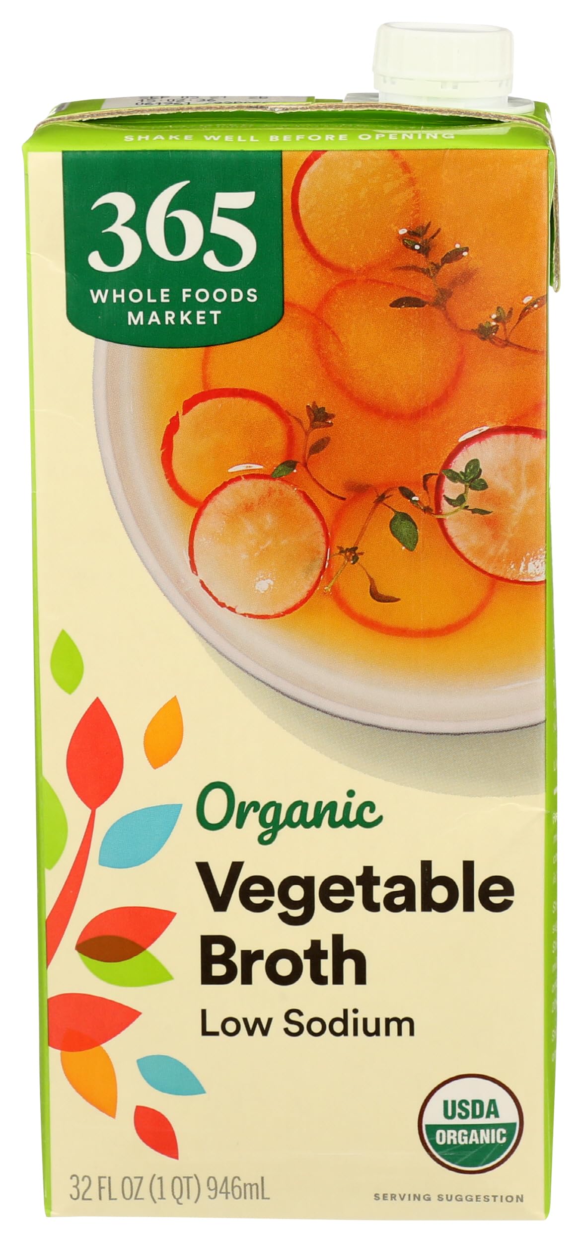 32-Oz 365 by Whole Foods Market Organic Low Sodium Vegetable Broth $2.05 + Free Shipping w/ Prime or on $35+