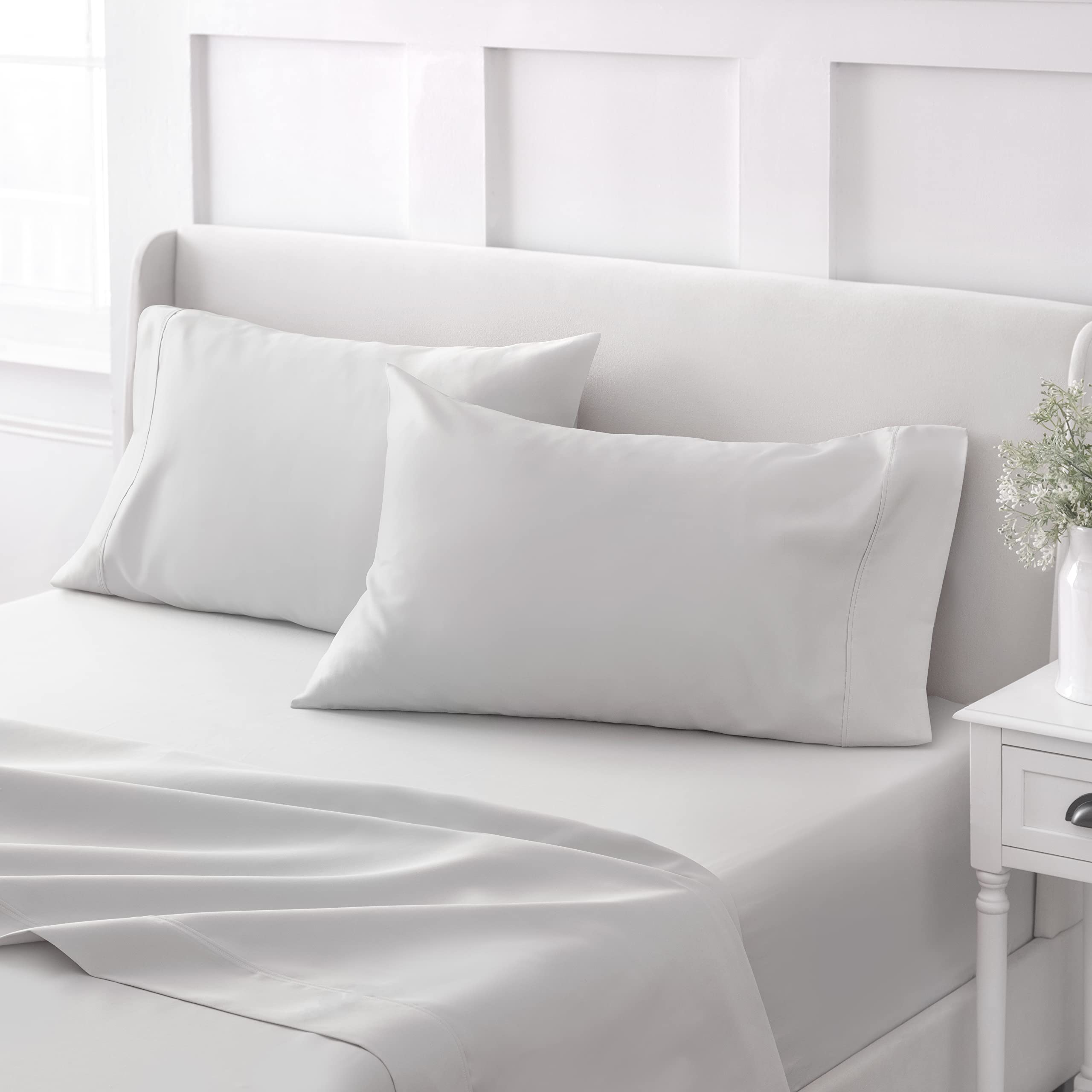 4-Piece Martha Stewart 100% Cotton Queen Sheet Set (Gray) $26 + Free Shipping w/ Prime or on $35+