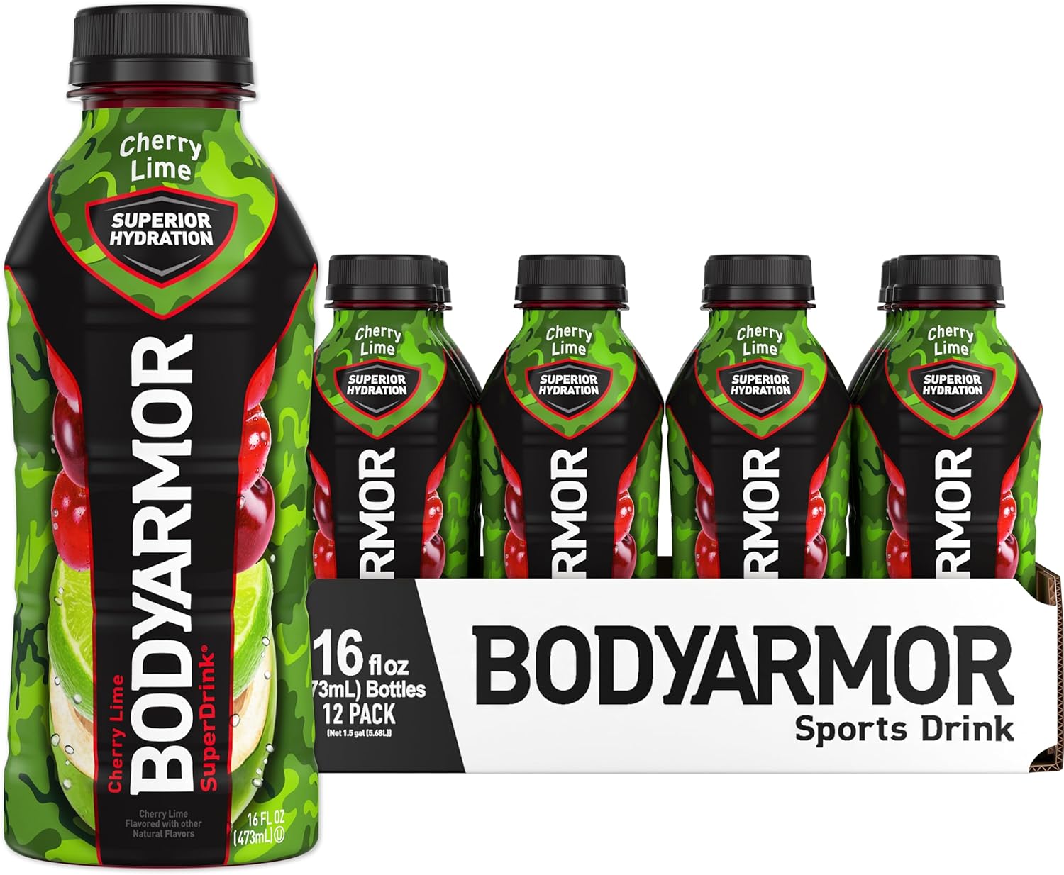 12-Pack 16-Oz BodyArmor Sports Drink (Cherry Lime) $6.95 w/ S&S + Free S&H w/ Prime or $35+