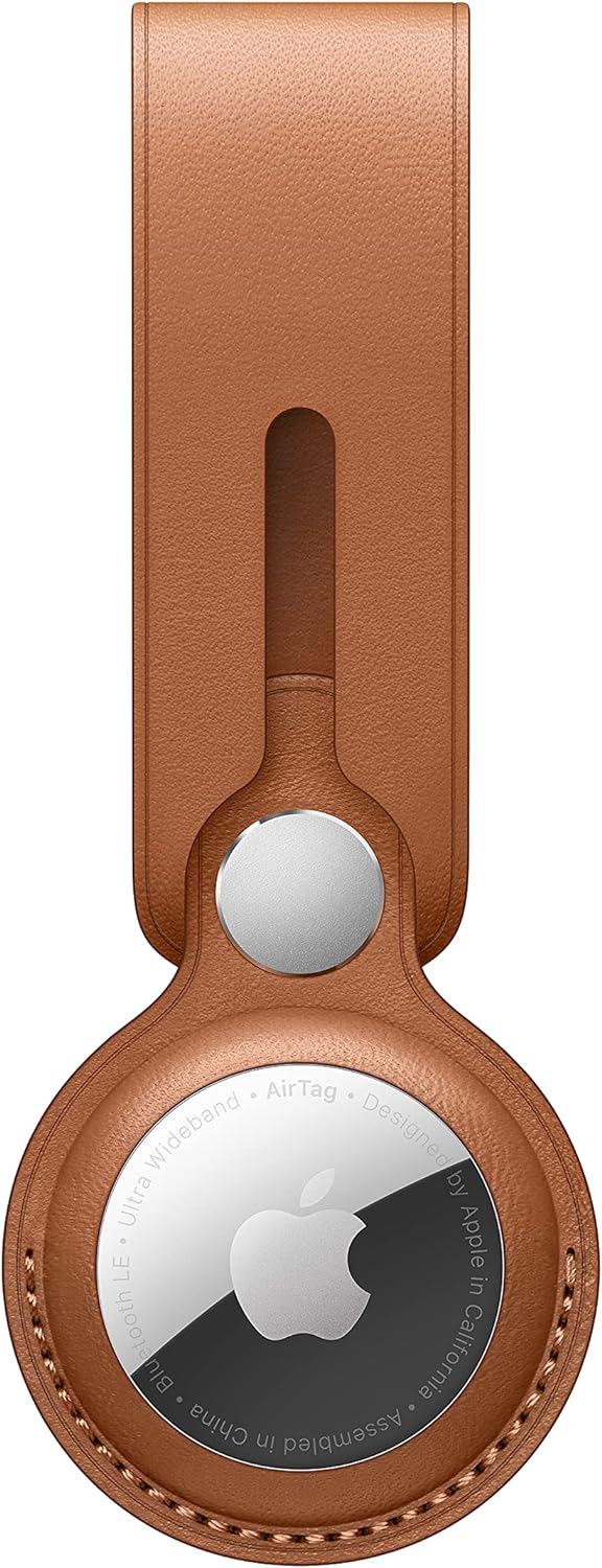 Apple AirTag Leather Loop (Saddle Brown) $10.08 + Free Shipping w/ Prime, Walmart+ or on $35+