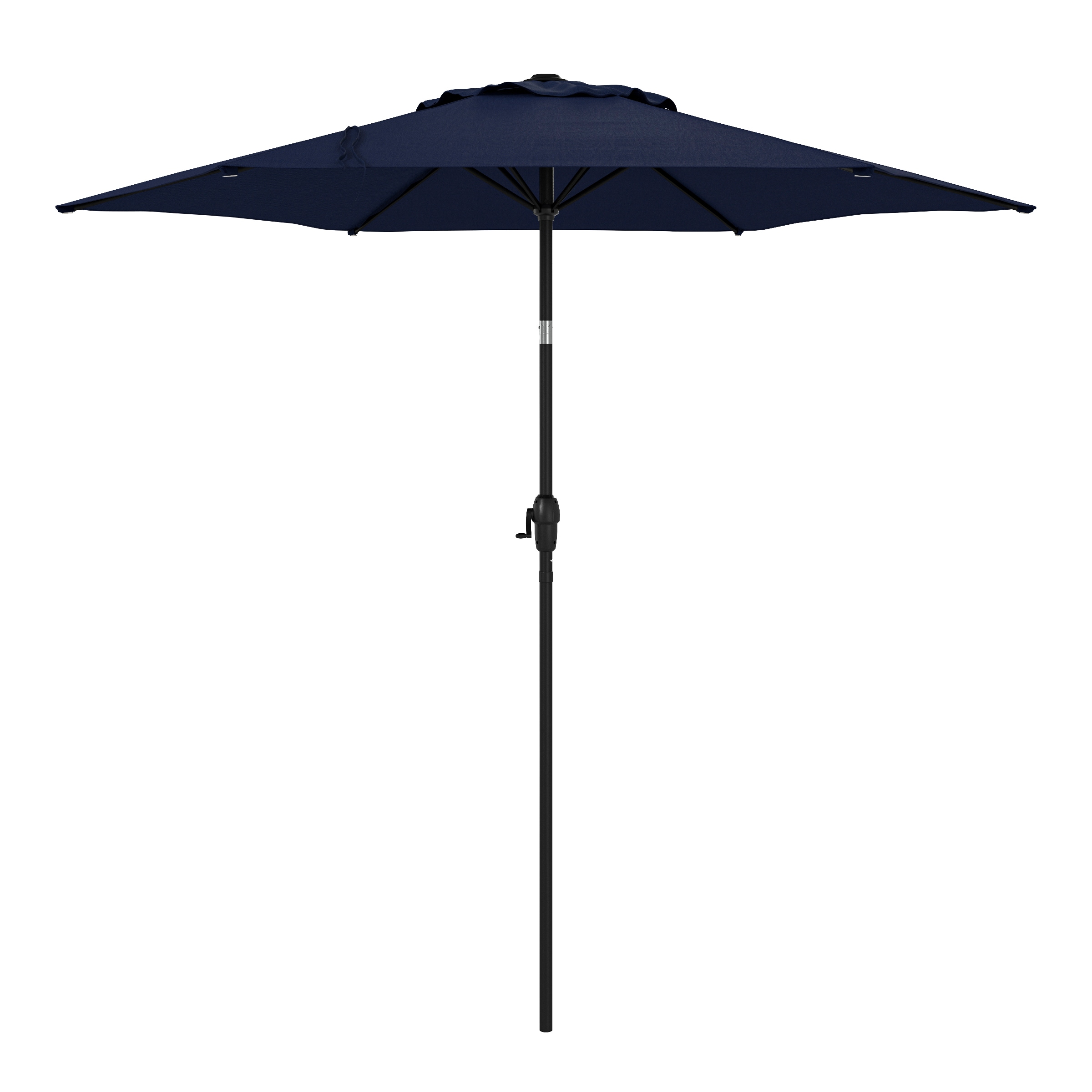 7.5' Style Selections Push-button Tilt Market Patio Umbrella (Blue or Red) $29 at Lowe's w/ Free Store Pickup