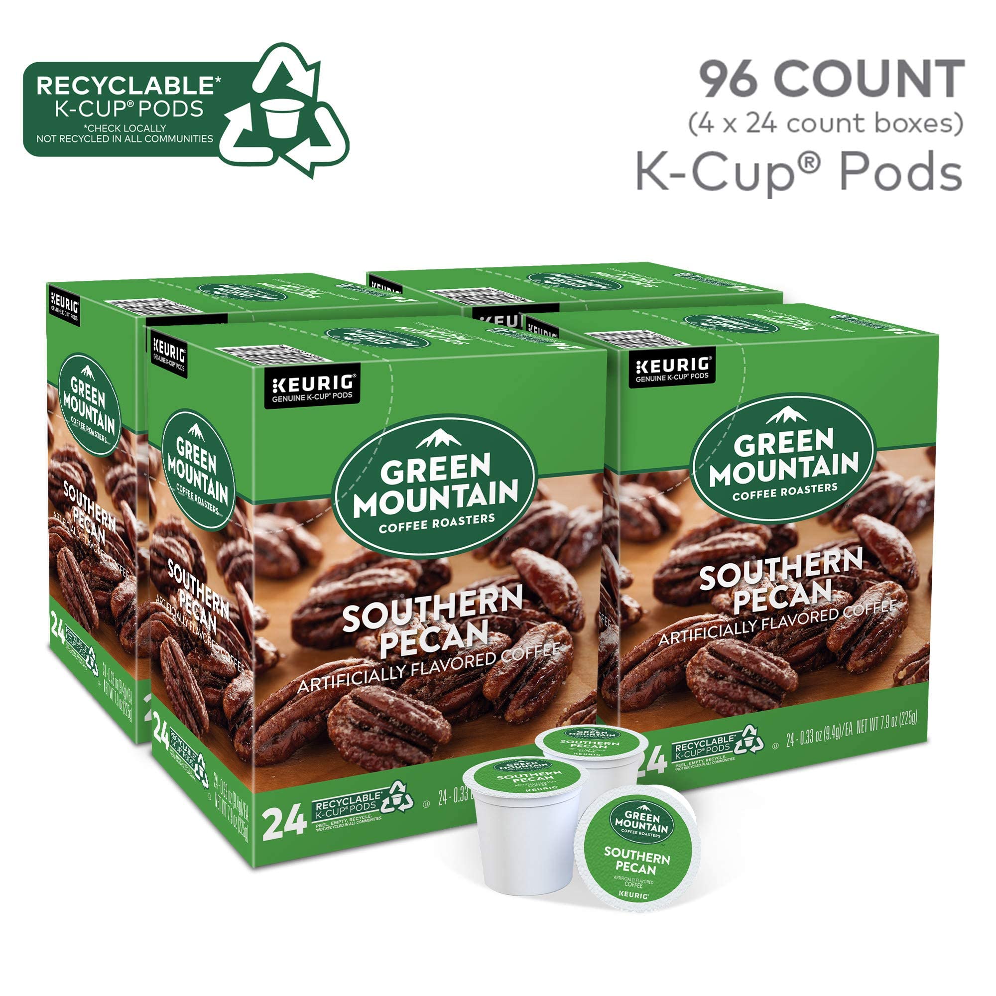 96-Count Green Mountain Coffee Roasters Southern Pecan Keurig Single-Serve K-Cup Pods $33.25 w/ S&S & More + Free Shipping w/ Prime or $35+