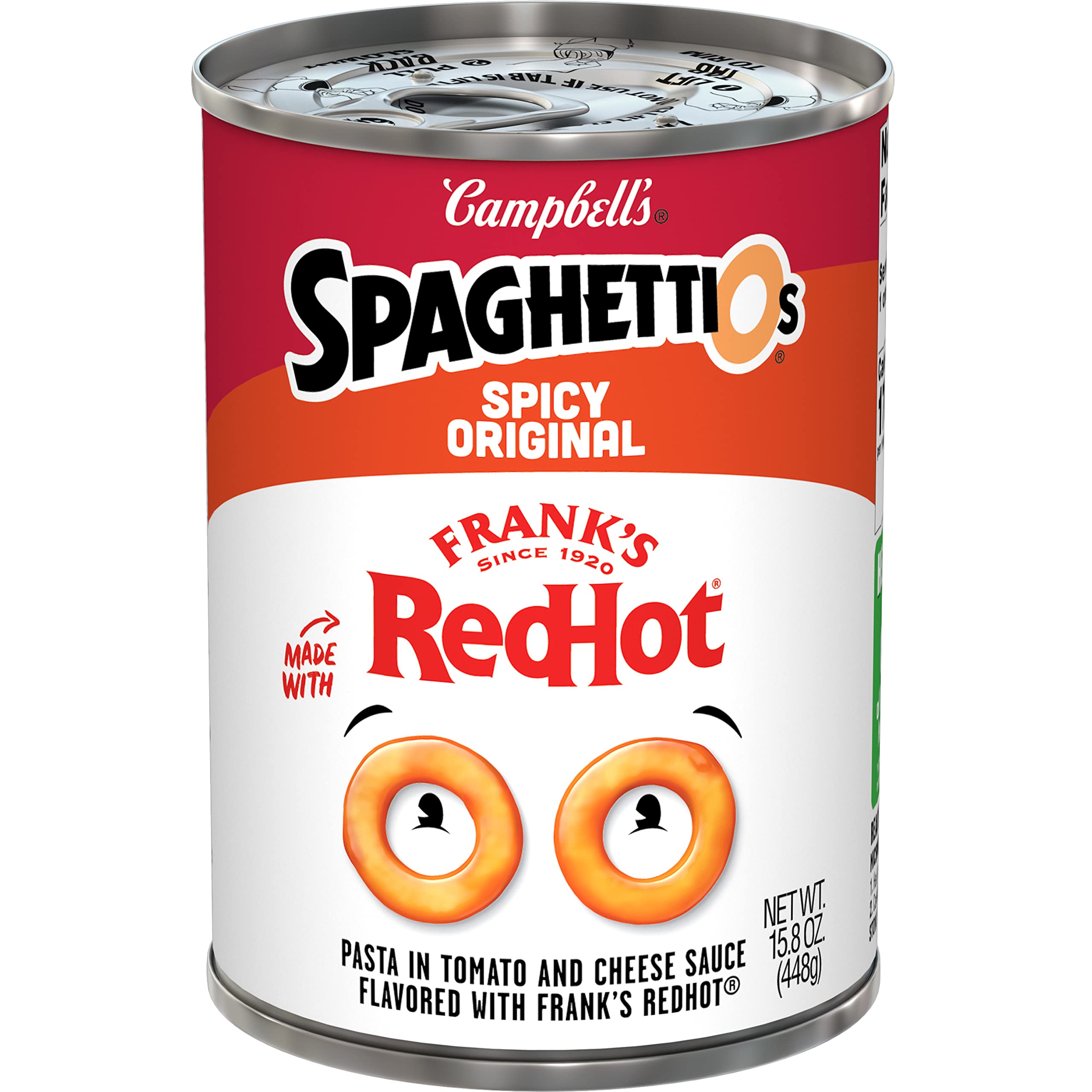 15.8-Oz Campbell's SpaghettiOs Spicy Original w/ Frank's RedHot $0.95 w/ S&S + Free S&H w/ Prime or $35+