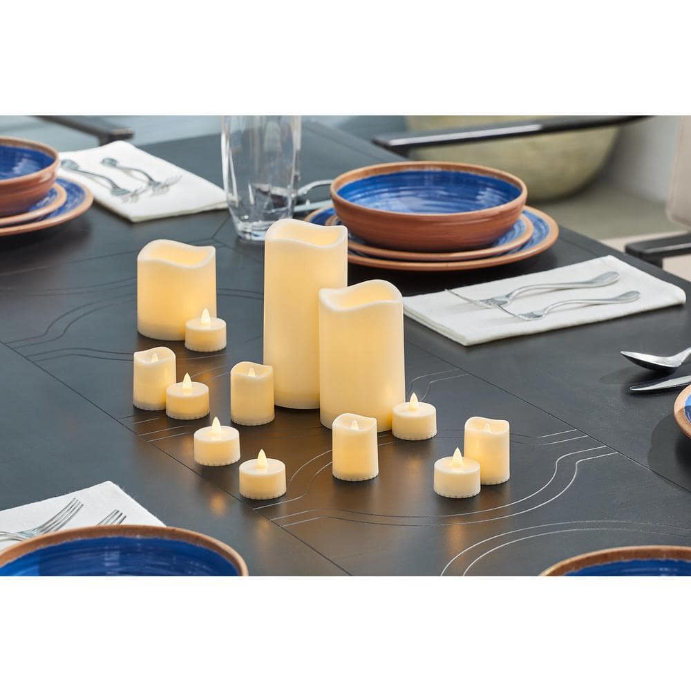 13-Count Hampton Bay Outdoor Resin Tealights, Votives, and LED Candle Set $8 & More + Free Shipping