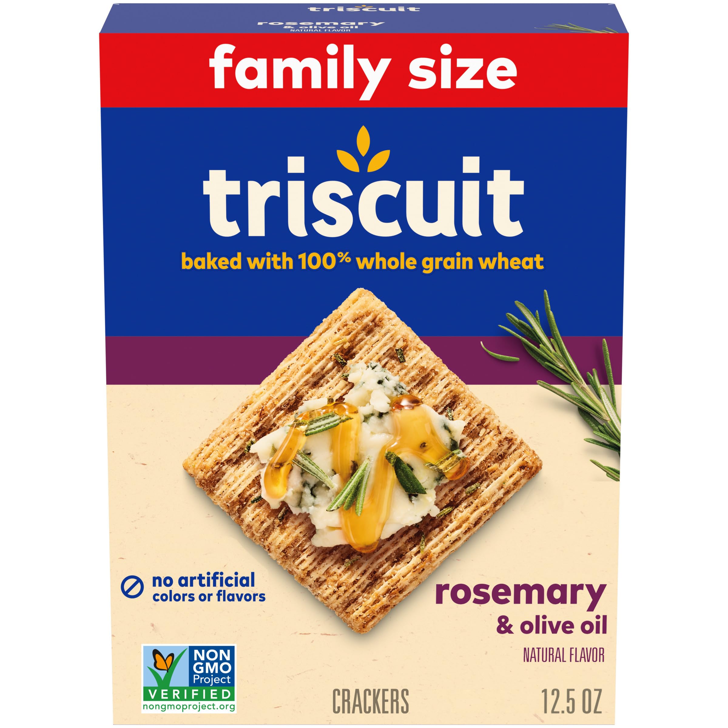 12.5-Oz Family Size Triscuit Rosemary & Olive Oil Whole Grain Wheat Crackers $3.68 + Free Shipping w/ Prime or on $35+