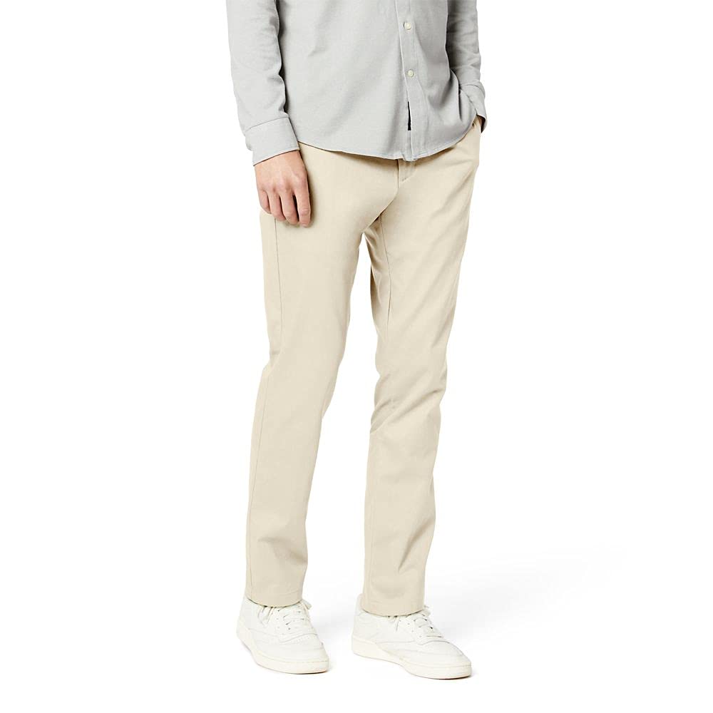 Dockers Men's Slim Fit Signature Khaki Lux Cotton Stretch Pants (Cloud ...