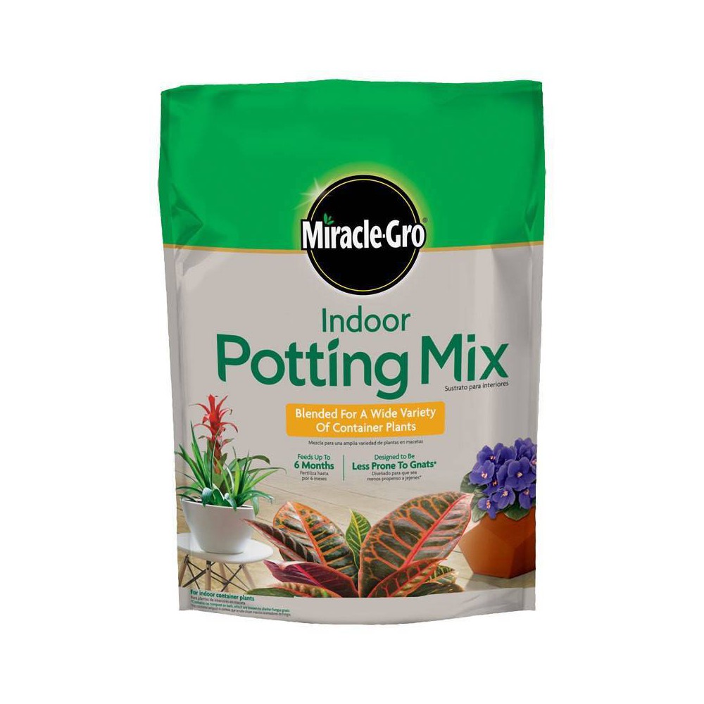 6 quart miracle gro indoor potting mix 3 32 oz liquid plant food