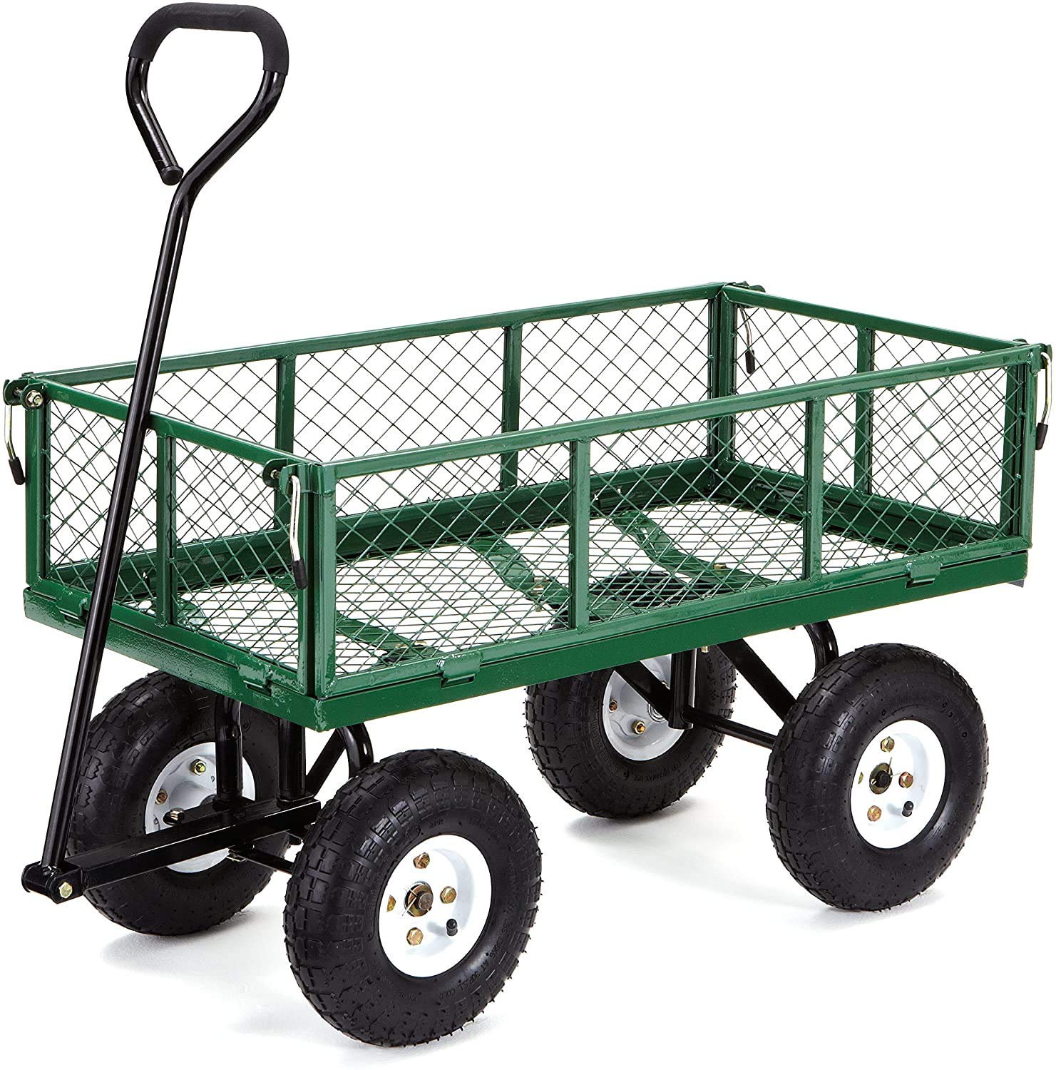 Gorilla Carts Steel Utility Garden Cart w/ Removable Sides (Green; 400-Lb. Capacity) $89 + Free Shipping