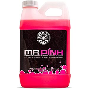 Chemical Guys CWS_402_64 Mr. Pink Foaming Car Wash Soap (Works with Foam  Cannons, Foam Guns or Bucket Washes) Safe for Cars, Trucks, Motorcycles,  RVs & More, 64 fl oz (Half Gallon), Candy