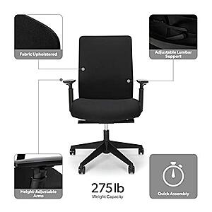 HON Basyx Biometryx Commercial Grade Fabric Upholstered Task Chair