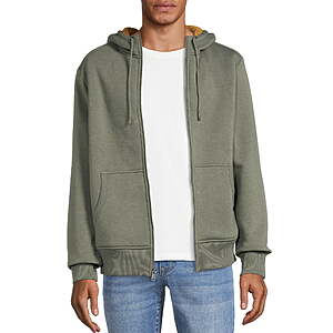 George Men s and Big Men s Faux Sherpa Fleece Jacket Sweatshirt
