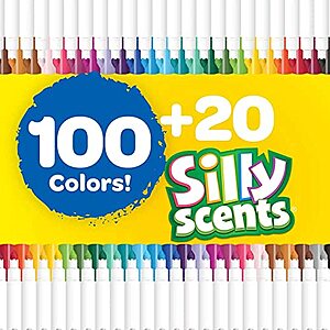  Crayola Super Tips Marker Set (120ct), Washable Markers for  Kids, Scented Marker Set, Gift for Kids, Bulk Colored Markers [  Exclusive] : Toys & Games