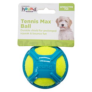 Outward Hound Tennis Maze Craze Interactive Squeaky Dog Toy, Green