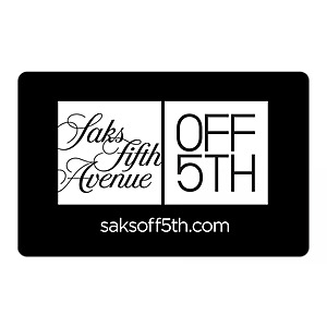$20 Saks OFF 5TH eGift Card - Saks Fifth Avenue OFF 5TH