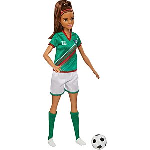 Barbie Doll Soccer Player #9 Blonde Ponytail With Soccer Ball 11