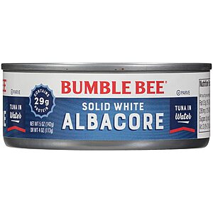 24-Pack 5-Oz Bumble Bee Solid White Albacore Tuna in Water