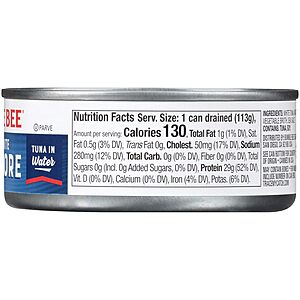 24-Pack 5-Oz Bumble Bee Solid White Albacore Tuna in Water