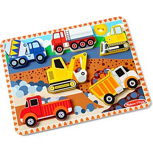 Melissa and doug clearance wooden construction vehicles