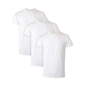 3-Pack Hanes Men's White Crew T-Shirt Undershirts (Sizes S - 3XL) $  11 + Free S&H w/ Walmart+ or $  35+