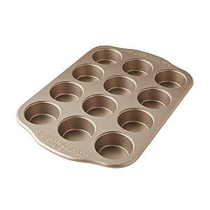 2-Pack The Pioneer Woman 12-Cup Nonstick Aluminized Steel Muffin Pan (Champagne) $8.20 + Free S&H w/ Walmart+ or $35+